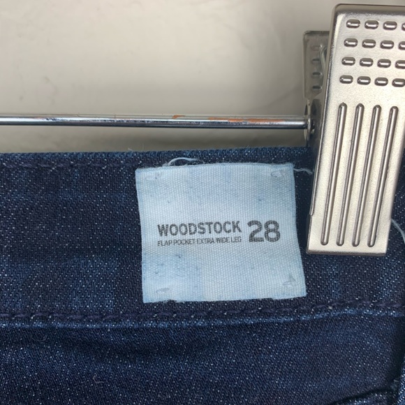 Hudson Woodstock Flap Pocket Extra Wide Leg Jeans - Picture 3 of 8